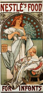 幼児向けの食事 作： Alphonse Mucha